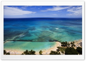 Aerial View Of Hawaii Beach Ultra HD Wallpaper for 4K UHD Widescreen desktop, tablet & smartphone