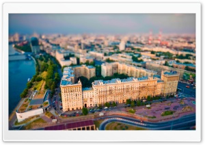 Aerial View Of Moscow Ultra HD Wallpaper for 4K UHD Widescreen desktop, tablet & smartphone