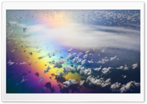 Aerial View Of Rainbow Ultra HD Wallpaper for 4K UHD Widescreen desktop, tablet & smartphone