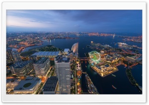 Aerial View Of Yokohama, Japan Ultra HD Wallpaper for 4K UHD Widescreen desktop, tablet & smartphone