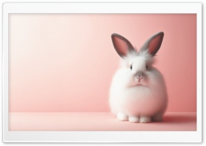 Aesthetic Cute Bunny Ultra HD Wallpaper for 4K UHD Widescreen desktop, tablet & smartphone