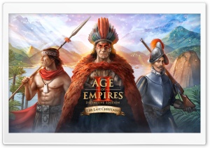Age of Empires II The Last Chieftains Game 4K UHD Wallpaper for Widescreen and UltraWide Desktop, UltraHD TV, Smartphone, Tablet