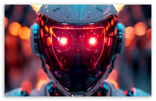 AI Robot Portrait UltraHD Wallpaper for UHD 16:9 ; HD 16:9 ; UltraWide 21:9 24:10 ; Widescreen 16:10 5:3 ; Fullscreen 4:3 5:4 3:2 ; Tablet 1:1 ; Mobile 10:16 ;