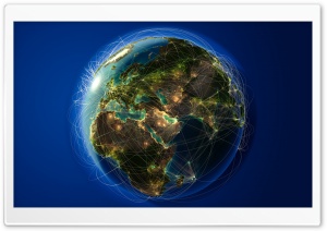 Air Routes Map Ultra HD Wallpaper for 4K UHD Widescreen desktop, tablet & smartphone