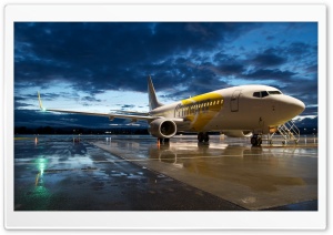 Airplane in the Evening Light Ultra HD Wallpaper for 4K UHD Widescreen desktop, tablet & smartphone
