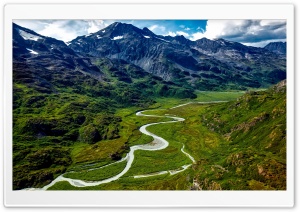 Alaska Mountains and Rivers Aerial View Ultra HD Wallpaper for 4K UHD Widescreen desktop, tablet & smartphone