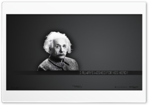 Albert Einstein Ultra HD Wallpaper for 4K UHD Widescreen Desktop, Lockscreen, Screensaver, TV, Tablet, Smartphone