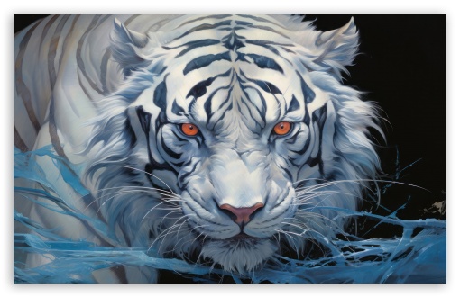 Albino Tiger Art UltraHD Wallpaper for UHD 16:9 2160p 1440p 1080p 900p 720p ; 8K UHD TV 16:9 Ultra High Definition 2160p 1440p 1080p 900p 720p ; UltraWide 21:9 24:10 ; Widescreen 16:10 5:3 WHXGA WQXGA WUXGA WXGA WGA ; Fullscreen 4:3 5:4 3:2 UXGA XGA SVGA QSXGA SXGA DVGA HVGA HQVGA ( Apple PowerBook G4 iPhone 4 3G 3GS iPod Touch ) ; Tablet 1:1 ; Mobile 9:16 2:3 3:5 3:4 - ;