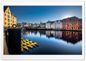 Alesund beautiful town, Norway Ultra HD Wallpaper for 4K UHD Widescreen desktop, tablet & smartphone