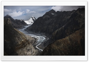 Aletsch Glacier, Swiss Alps, Viewpoint Ultra HD Wallpaper for 4K UHD Widescreen desktop, tablet & smartphone