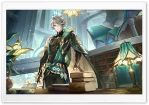 Alhaitham, Genshin Impact Version 3 4K UHD Wallpaper for Widescreen and UltraWide Desktop, UltraHD TV, Smartphone, Tablet