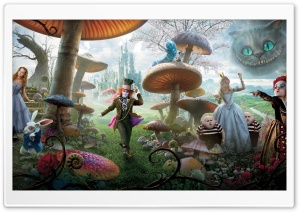 Alice In Wonderland Movie 2010 Ultra HD Wallpaper for 4K UHD Widescreen desktop, tablet & smartphone