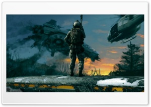 Alien Attack Ultra HD Wallpaper for 4K UHD Widescreen desktop, tablet & smartphone