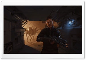 Alien Fight Ultra HD Wallpaper for 4K UHD Widescreen desktop, tablet & smartphone