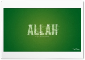 Allah Typographic Ultra HD Wallpaper for 4K UHD Widescreen desktop, tablet & smartphone