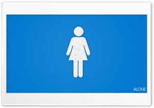 Alone Girl in Blue Background Ultra HD Wallpaper for 4K UHD Widescreen desktop, tablet & smartphone