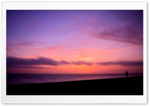 Alone On The Beach Ultra HD Wallpaper for 4K UHD Widescreen desktop, tablet & smartphone