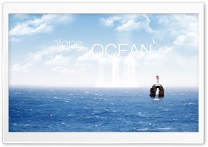Alone on the Ocean Ultra HD Wallpaper for 4K UHD Widescreen desktop, tablet & smartphone
