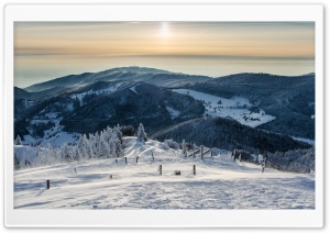 Alpine Scenery In The Winter Ultra HD Wallpaper for 4K UHD Widescreen Desktop, Lockscreen, Screensaver, TV, Tablet, Smartphone