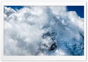Alps, Mountains, Cloud, Snow, France, Peak, Winter 4K UHD Wallpaper for Widescreen and UltraWide Desktop, UltraHD TV, Smartphone, Tablet