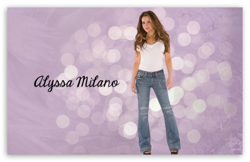 Alyssa Milano UltraHD Wallpaper for Widescreen 16:10 ;