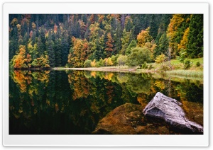 Amazing Autumn Lake View Ultra HD Wallpaper for 4K UHD Widescreen desktop, tablet & smartphone