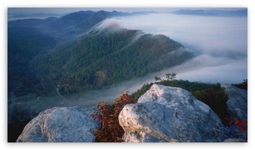Amazing Mountain Mist Landscape UltraHD Wallpaper for 8K UHD TV 16:9 Ultra High Definition 2160p 1440p 1080p 900p 720p ; Mobile 16:9 - 2160p 1440p 1080p 900p 720p ;