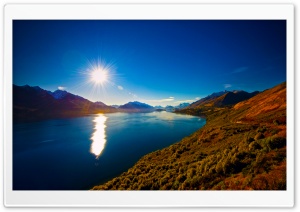 Amazing View of Lake Wakatipu, New Zealand Ultra HD Wallpaper for 4K UHD Widescreen desktop, tablet & smartphone
