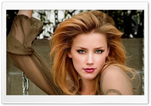 Amber Heard Pretty Face Ultra HD Wallpaper for 4K UHD Widescreen desktop, tablet & smartphone