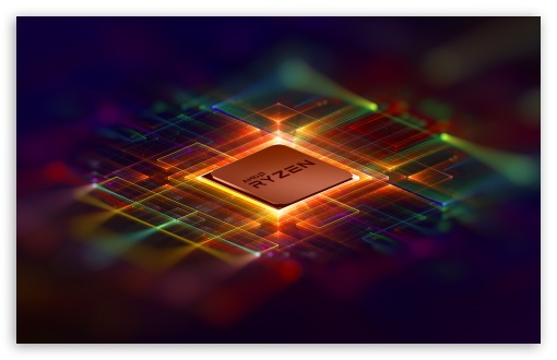 AMD Ryzen Processor Digital Circuit Background UltraHD Wallpaper for UHD 16:9 ; HD 16:9 ; UltraWide 21:9 24:10 32:9 32:10 ; Widescreen 16:10 ; Tablet 1:1 ; Mobile 9:16 9:19.5 9:20 ; Dual 16:10 16:9 ;