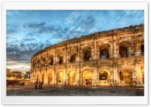 Amphitheatre, Nimes City Ultra HD Wallpaper for 4K UHD Widescreen desktop, tablet & smartphone