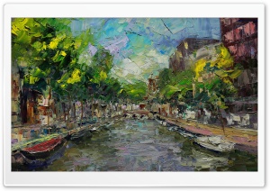 Amsterdam Painting Ultra HD Wallpaper for 4K UHD Widescreen desktop, tablet & smartphone