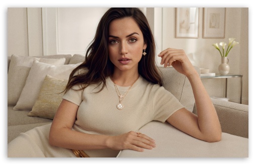 Ana De Armas Louis Vuitton Jewelry 2026 UltraHD Wallpaper for UHD 16:9 ; HD 16:9 ; UltraWide 21:9 24:10 ; Widescreen 16:10 ; Tablet 1:1 ; Mobile 9:16 9:19.5 9:20 ;