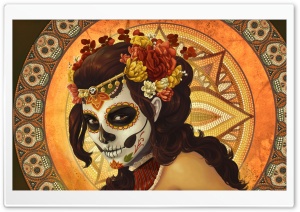 Ancient Girl Painting Ultra HD Wallpaper for 4K UHD Widescreen desktop, tablet & smartphone