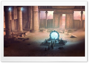 Ancient Portal Painting Ultra HD Wallpaper for 4K UHD Widescreen desktop, tablet & smartphone