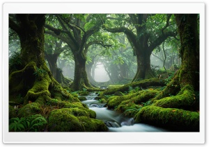 Ancient Woodland 4K UHD Wallpaper for Widescreen and UltraWide Desktop, UltraHD TV, Smartphone, Tablet