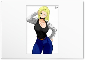 Android 18 4K UHD Wallpaper for Widescreen and UltraWide Desktop, UltraHD TV, Smartphone, Tablet