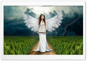 Angel on Earth Ultra HD Wallpaper for 4K UHD Widescreen desktop, tablet & smartphone