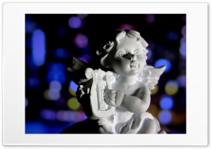 Angel with bokeh Ultra HD Wallpaper for 4K UHD Widescreen desktop, tablet & smartphone