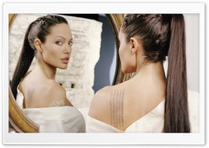 Angelina Jolie Tattoos Ultra HD Wallpaper for 4K UHD Widescreen desktop, tablet & smartphone