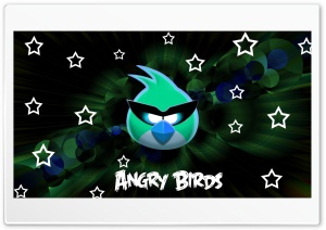Angry Birds (Green Effect) Ultra HD Wallpaper for 4K UHD Widescreen desktop, tablet & smartphone