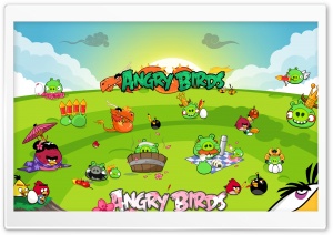 Angry Birds Seasons Party Ultra HD Wallpaper for 4K UHD Widescreen desktop, tablet & smartphone