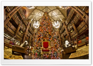 Animal Kingdom Lodge Christmas Tree Ultra HD Wallpaper for 4K UHD Widescreen desktop, tablet & smartphone