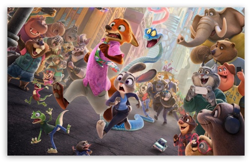 Animals in Zootopia 2 Movie UltraHD Wallpaper for UHD 16:9 ; HD 16:9 ; UltraWide 21:9 24:10 ; Widescreen 16:10 5:3 ; Fullscreen 4:3 5:4 3:2 ; Tablet 1:1 ;
