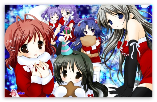 animated japanese girls 002 UltraHD Wallpaper for Widescreen 16:10 ;