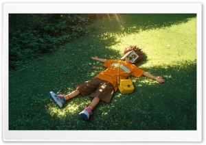 Anime Boy Sleeping Outdoors 4K UHD Wallpaper for Widescreen and UltraWide Desktop, UltraHD TV, Smartphone, Tablet