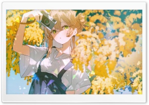 Anime Girl, Camera, Taking Photos, Spring 4K UHD Wallpaper for Widescreen and UltraWide Desktop, UltraHD TV, Smartphone, Tablet