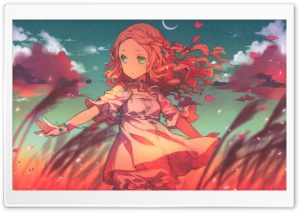 Anime Girl In The Wind Ultra HD Wallpaper for 4K UHD Widescreen desktop, tablet & smartphone
