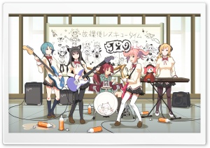 Anime Music Band Ultra HD Wallpaper for 4K UHD Widescreen desktop, tablet & smartphone