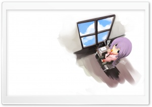 Anime Office Girl Ultra HD Wallpaper for 4K UHD Widescreen desktop, tablet & smartphone